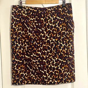 Leopard Print Pencil Skirt
